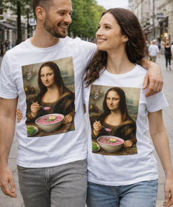 Marškinėliai UNISEX "Šaltibarščiai Mona Liza"