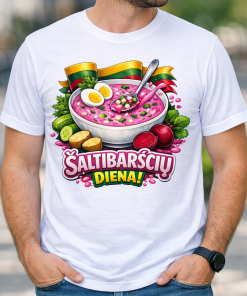Marškinėliai UNISEX "Šaltibarščių diena"